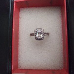 Sterling Silver 925 Engagement Ring Size 7